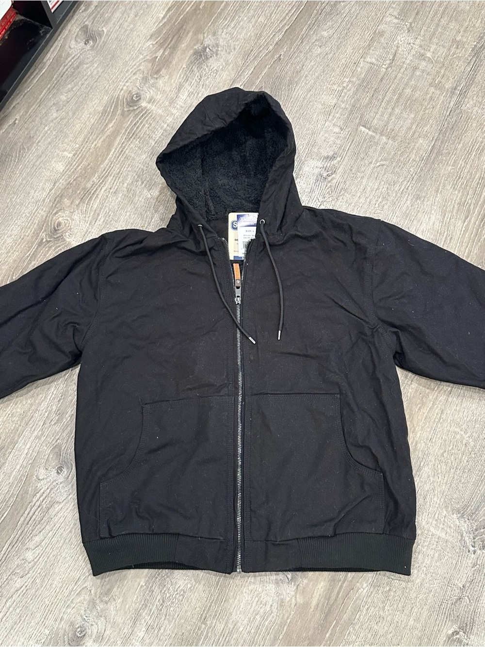 SMITH Black Zip-Up Hooded Sweater Jacket